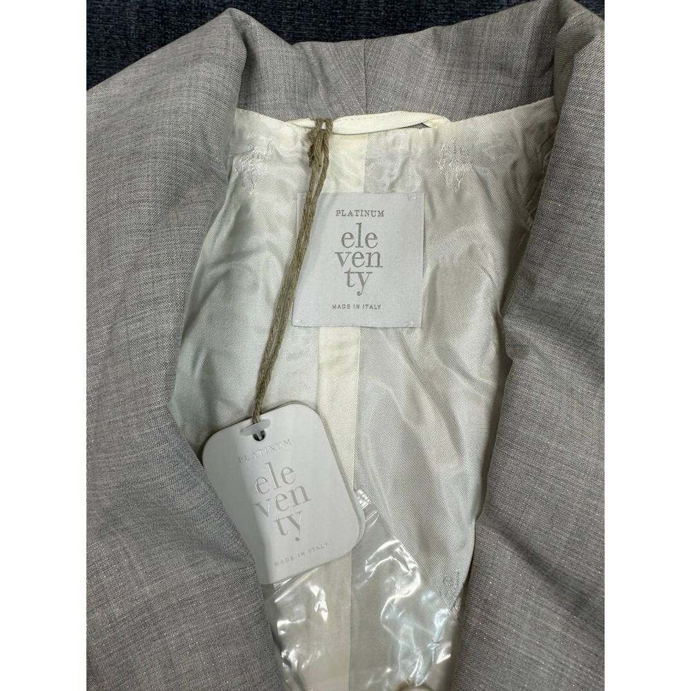 Eleventy Light Gray Tailored Women's Blazer - Picture 3 of 16